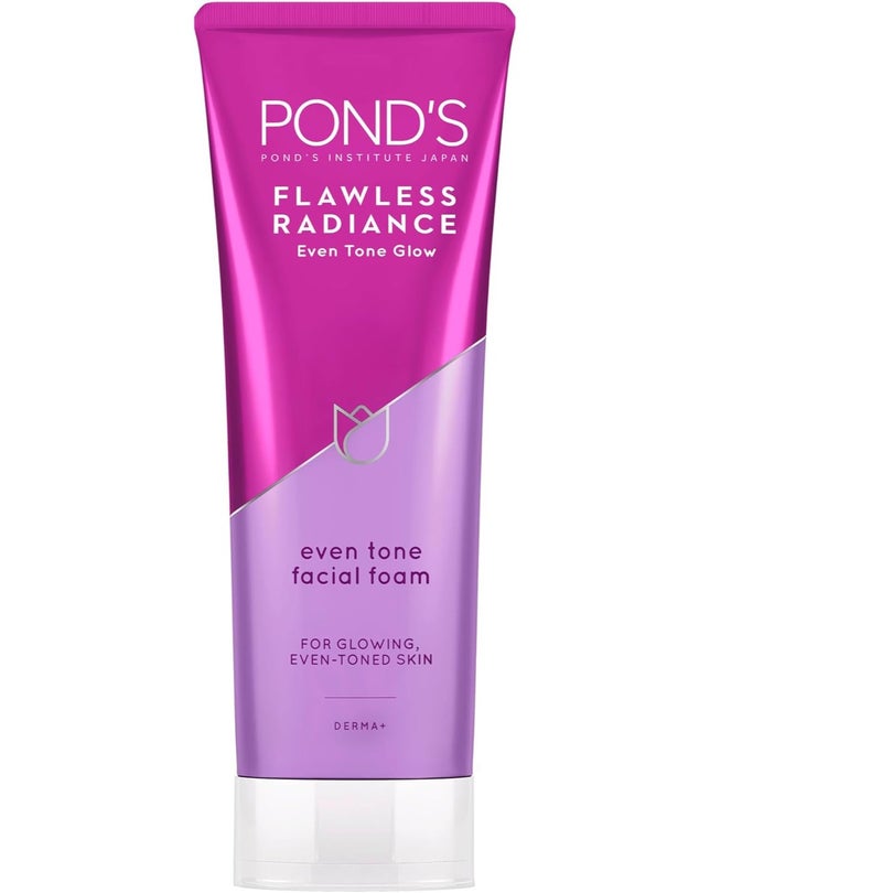 Pond's Flawless Radiance Facial Foam Cleansing And Exfoliating Even toned Skin Glow 100g  100g - Image 1